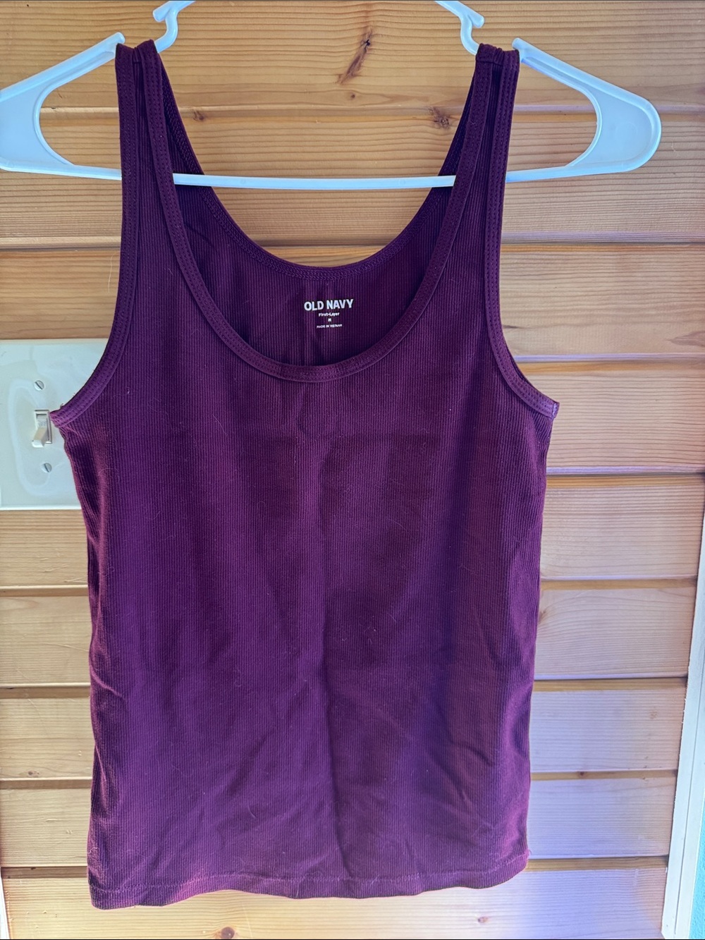 Old Navy Ribbed Tank Top — Plum/Berry